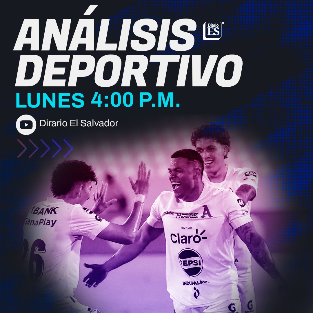 #DeDeportes | Hoy, a las 4:00 p. m. conéctate a #YouTube y #TikTok de #DiarioElSalvador, donde analizaremos lo más destacado de la liga mayor de fútbol y la Selecta. Sé parte de nuestra transmisión en vivo, donde tus comentarios y opiniones sí cuentan.