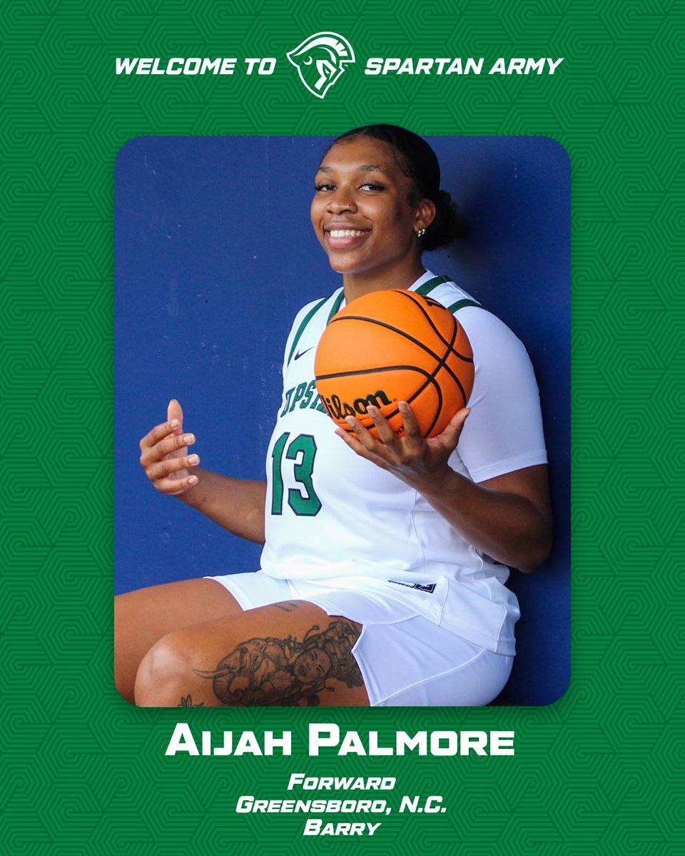 USC Upstate Womenβs Basketball (@upstatewbb) on Twitter photo βοΈ πΎππππππ ππ πππ πΊππππππ π¨πππ βοΈ
Welcome to Upstate Aijah!
She hails from Greensboro, N.C. via Barry. She's already surpassed the 1,000 rebound threshold, averaging over 8 boards per game in her career.
π | brnw.ch/21wUufQ
#SpartanArmy βοΈ βοΈ πΎππππππ ππ πππ πΊππππππ π¨πππ βοΈ
Welcome to Upstate Aijah!
She hails from Greensboro, N.C. via Barry. She's already surpassed the 1,000 rebound threshold, averaging over 8 boards per game in her career.
π | brnw.ch/21wUufQ
#SpartanArmy βοΈ