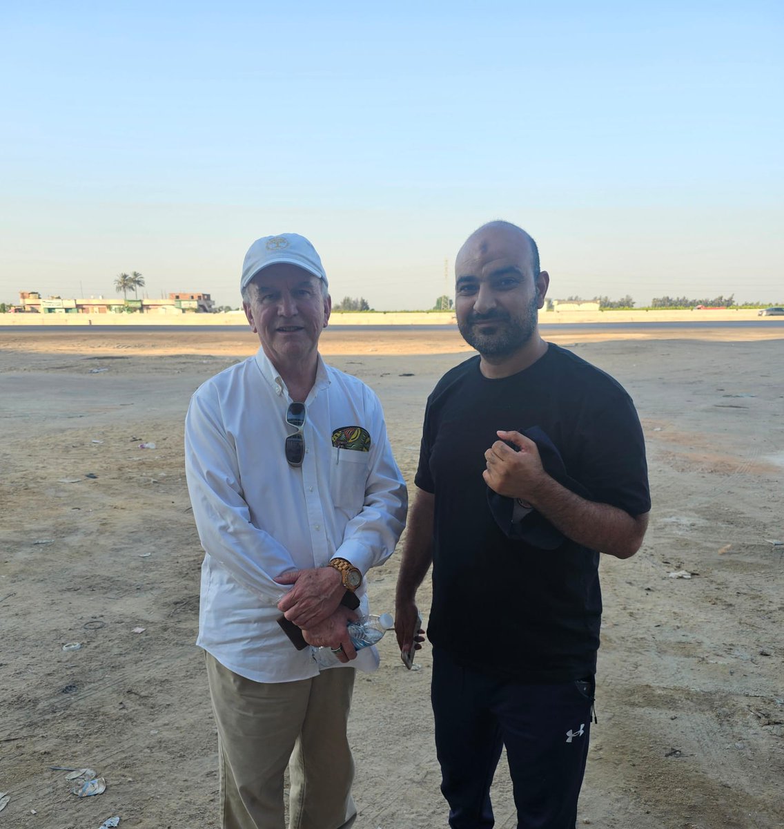 Dr. Jim Schaefer visiting farm and agribusiness customers in Egypt.