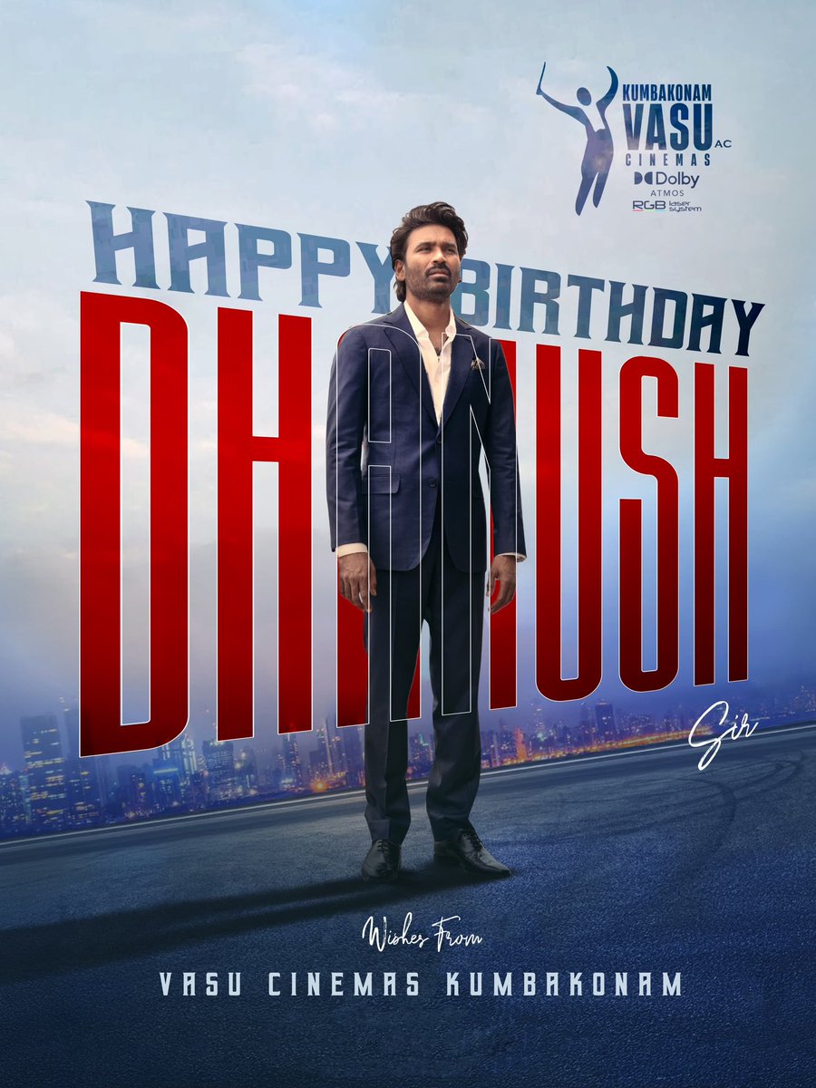 Once again, a very Happy Birthday to you, Dhanush Sir!
May you forever stay young at heart and keep inspiring us all, just like you always do.
Wishing you endless blessings, happiness, and good health.
Mahadev  you abundantly 🔱
Om Namashivaya ✨
#HappyBirthdayDhanush