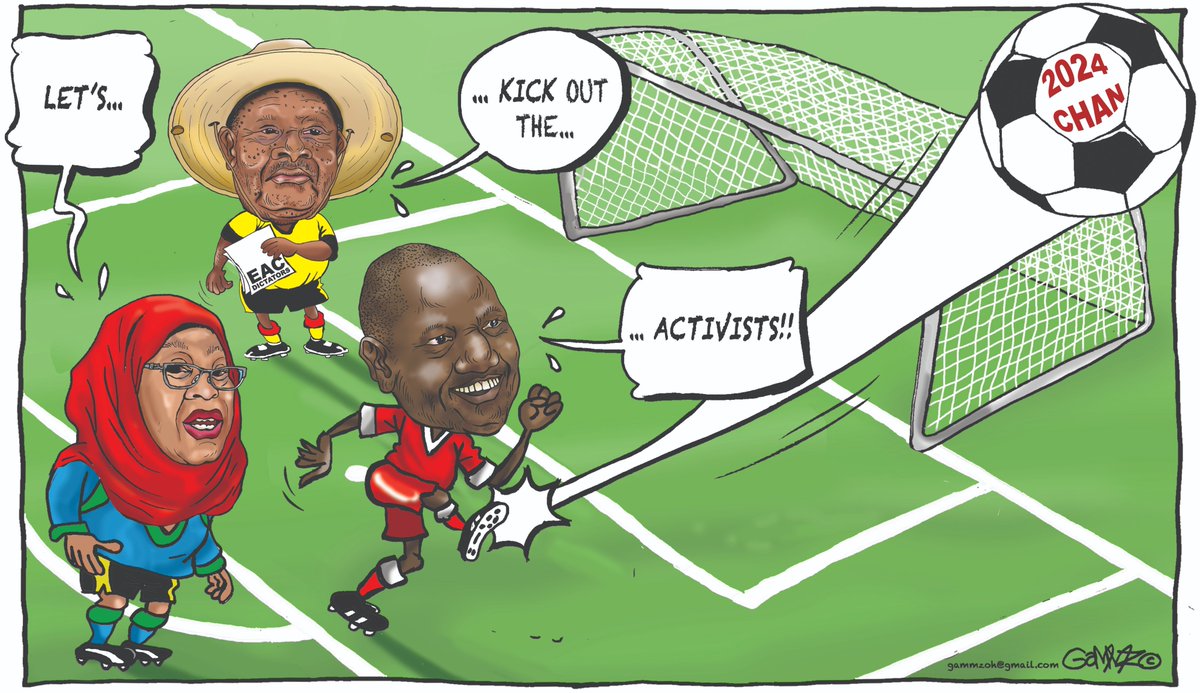 kiddoGAMMZ's tweet image. #TotalEnergiesCHAN2024 The Three Musketeers... #StopAbductionsUg #stopabductionske #stopabductionsTz   Cartoon for @StandardKenya @KTNNewsKE @ktnhome_