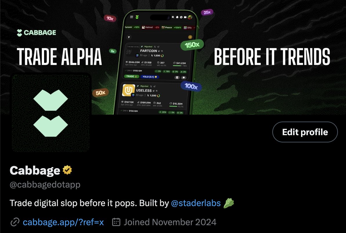 cabbagedotapp's tweet image. Slop-approved bio just dropped 🥬