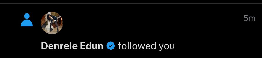 From watching you light up our screens to getting that follow back—thank you, Denrele Edun. 🙏🏾

Here’s to wishful thoughts becoming real:
Someday, an interview or podcast with you. From my mouth to God’s ears. 🎙️💫