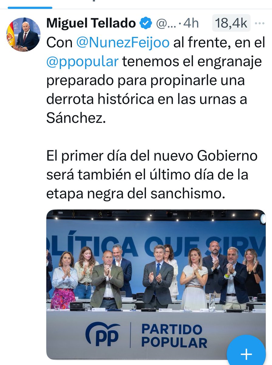 Ritaalberdi's tweet image. A parte de fachas, gritones, desagradables, maleducados,  y sin pizca de gracia política o personal, parece que estos dos toman alguna sustancia exógena, porque si no, no se explica como funcionan sus cabezas. 
Feijóo&amp;amp;Tellado 
Y la Política que solo les sirve para medrar.