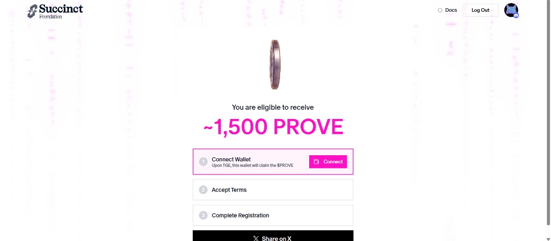 adex_roll's tweet image. Not much but honest work or how do you guys say it? Thank you @SuccinctLabs
Gprove 🫡