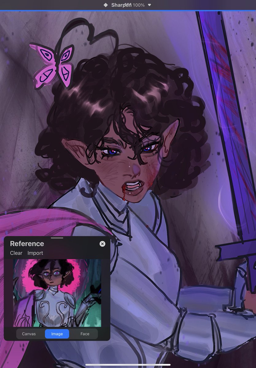 Anonydraw's tweet image. Okay so I literally discovered art fight 3 days ago and i stumbled on the most GORGEOUS oc i’ve ever seen I HAD to draw her😋😋
OC owner: @tapitilli