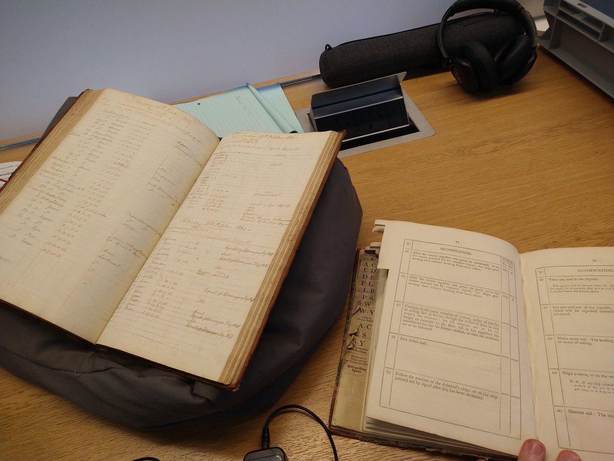 DockYardWall's tweet image. That one time I got to read a signal log from VICTORY, dated 1804, while cross-referencing a period signal book…
Spine-chilling stuff. The past felt so close.
#HMSVictory #SignalHistory #RoyalNavy #AgeOfSail.