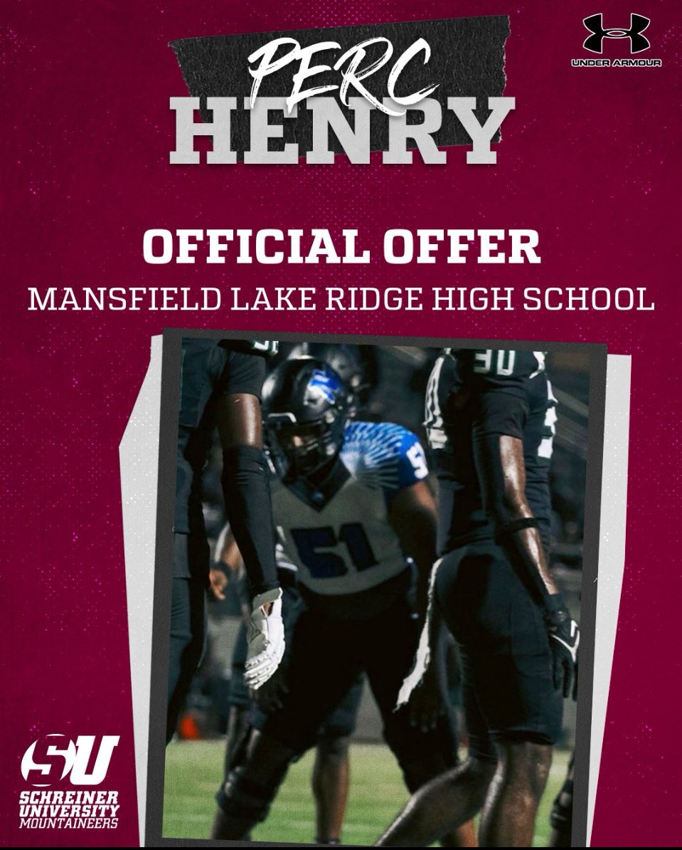 Peculiar “Perc” Henry🇳🇬 (@peculiarhenry21) on Twitter photo #AGTG after a great conversation with <a href="/CoachLeatherman/">Tim Leatherman</a> and <a href="/coachkeithallen/">Keith Allen</a>
l’m blessed to receive my 2nd offer from <a href="/SchreinerFB/">Schreiner Football</a>
#BFND
<a href="/CoachHarris_LR/">Doryan Harris</a>
<a href="/CoachKirkThor/">Kirk Thor</a>
<a href="/LakeRidgeFB/">Lake Ridge Football</a>
<a href="/CoachWardell/">Danny Wardell</a>
<a href="/CoachFranklin_/">Mallory Franklin</a> #AGTG after a great conversation with <a href="/CoachLeatherman/">Tim Leatherman</a> and <a href="/coachkeithallen/">Keith Allen</a>
l’m blessed to receive my 2nd offer from <a href="/SchreinerFB/">Schreiner Football</a>
#BFND
<a href="/CoachHarris_LR/">Doryan Harris</a>
<a href="/CoachKirkThor/">Kirk Thor</a>
<a href="/LakeRidgeFB/">Lake Ridge Football</a>
<a href="/CoachWardell/">Danny Wardell</a>
<a href="/CoachFranklin_/">Mallory Franklin</a>