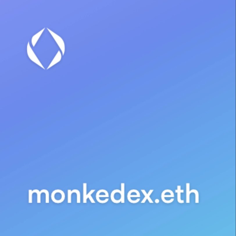 edugrooves's tweet image. Just snagged monkedex.eth #ENS👀
Sure, Monkedex will be a No-Fee marketplace on BTC but...
ENS gives us a face in the Ethereum world.
Web3 identity meets -> Bitcoin utility.
Send Nodes