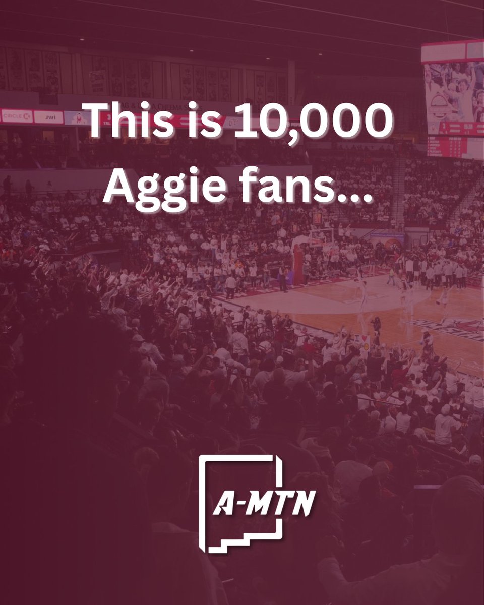 A-Mountain Sports (@amtnsports) on Twitter photo 10,000 fans.
$18.88 a month.
$2.2M a year.
That’s how you build a dynasty in the desert.
#nmsu #nmstate #lascruces #newmexico 10,000 fans.
$18.88 a month.
$2.2M a year.
That’s how you build a dynasty in the desert.
#nmsu #nmstate #lascruces #newmexico