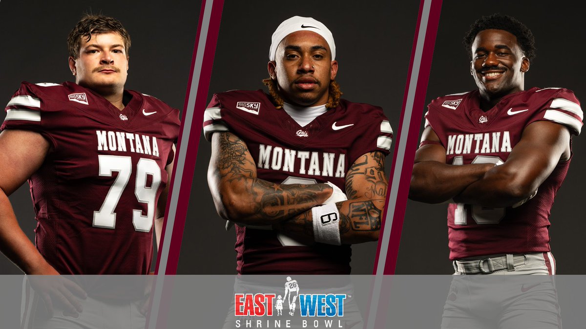 Montana Griz Football (@montanagrizfb) on Twitter photo The <a href="/ShrineBowl/">East-West Shrine Bowl</a> knows talent when they see it 👏
⭐️ <a href="/Brown79Liam/">Liam Brown79</a>
⭐️ <a href="/Moneymike61/">⚡️Michael wortham🏅💎</a>
⭐️ <a href="/eli_gillman/">Eli Gillman</a>
Named to the Shrine Bowl 1,000 - the most picks from any team in the Big Sky 💪
📰 gogriz.com/news/2025/7/28…
#GoGriz The <a href="/ShrineBowl/">East-West Shrine Bowl</a> knows talent when they see it 👏
⭐️ <a href="/Brown79Liam/">Liam Brown79</a>
⭐️ <a href="/Moneymike61/">⚡️Michael wortham🏅💎</a>
⭐️ <a href="/eli_gillman/">Eli Gillman</a>
Named to the Shrine Bowl 1,000 - the most picks from any team in the Big Sky 💪
📰 gogriz.com/news/2025/7/28…
#GoGriz