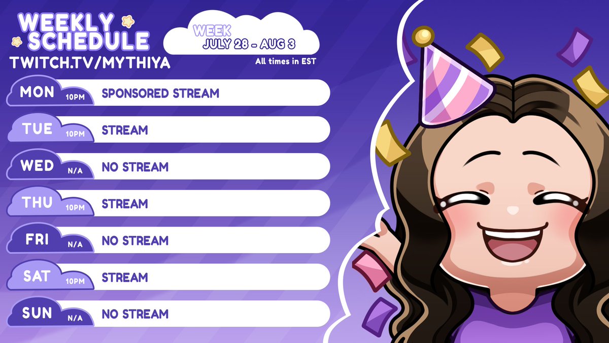 Mythiya's tweet image. See yall there 💜