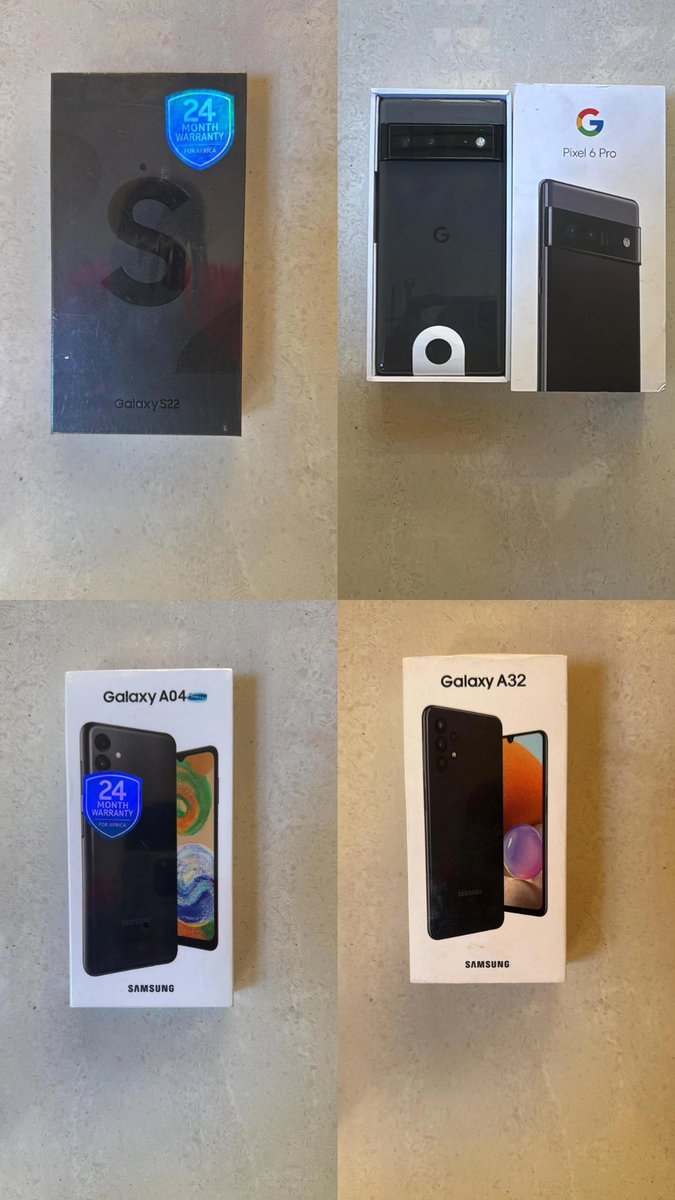 martin_ery43's tweet image. Pixel 7 K1,210,000
Pixel 3xl K600,000
Pixel 6 K900,000
Pixel 6a K880,000
Pixel 6pro K1,160,000
Galaxy A32 K560,000
Galaxy A04 K380,000
Galaxy S22 K1,210,000
Galaxy A34 K1,060,000
Galaxy A55 K1,510,000
Galaxy S21 K1,060,000
Huawei Y9 K280,000
Wa.me/+265888441834
Please RT