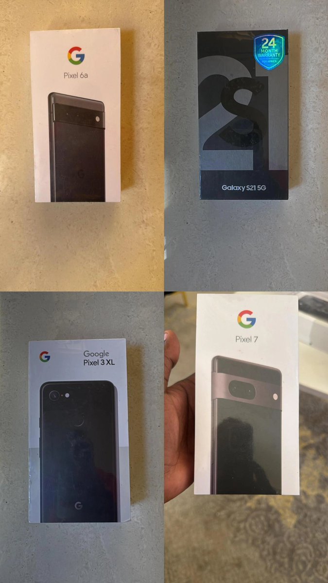 martin_ery43's tweet image. Pixel 7 K1,210,000
Pixel 3xl K600,000
Pixel 6 K900,000
Pixel 6a K880,000
Pixel 6pro K1,160,000
Galaxy A32 K560,000
Galaxy A04 K380,000
Galaxy S22 K1,210,000
Galaxy A34 K1,060,000
Galaxy A55 K1,510,000
Galaxy S21 K1,060,000
Huawei Y9 K280,000
Wa.me/+265888441834
Please RT