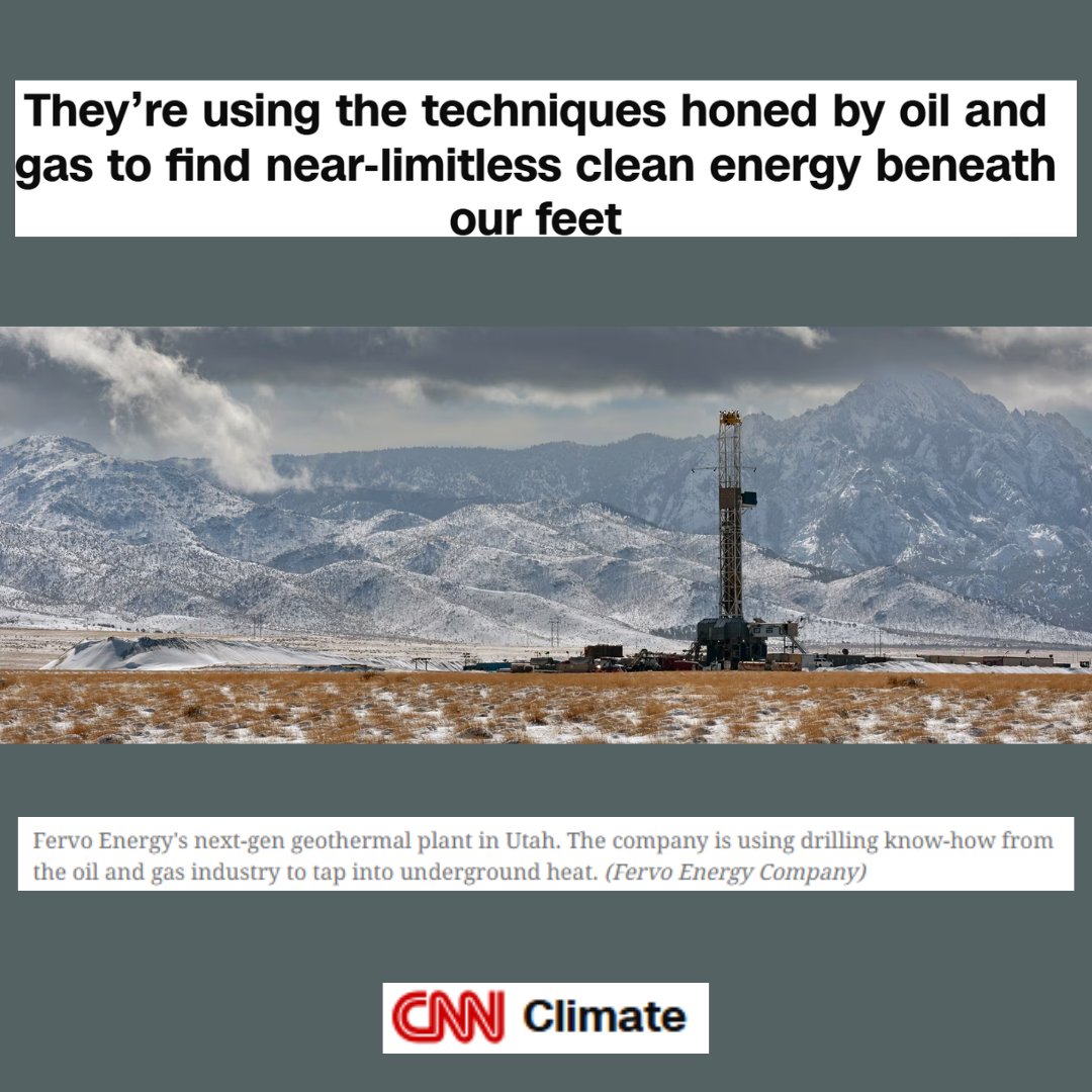 Drillers are repurposing oil and gas tech to unlock Enhanced Geothermal Systems (EGS) deep underground! This means tapping into Earth's heat virtually anywhere for 24/7 carbon-free power.

cnn.it/4mfJqK2

#geothermalenergy #thermalenergy #thermalenergynetworks