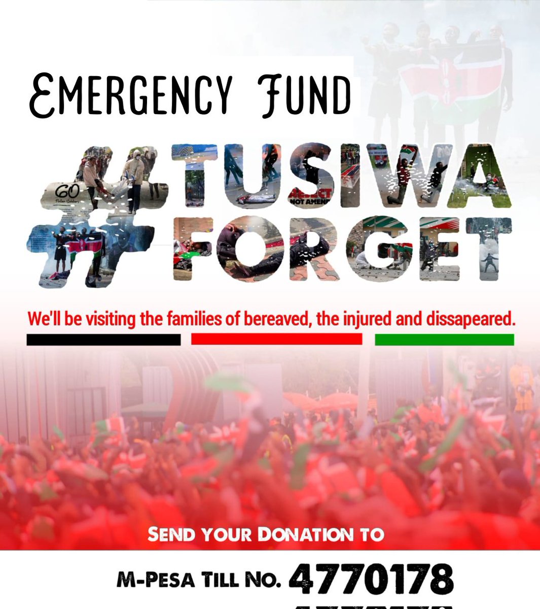 Kyalo Mwaki (@thelegalmwaki) on Twitter photo Dear Kenyans, Gen Z's hospitalised at <a href="/KNH_hospital/">Kenyatta National Hospital</a> Need Ypur Support. Let's Lock Arms With Our Brothers and Get them the Help They Need. #NANENANE Dear Kenyans, Gen Z's hospitalised at <a href="/KNH_hospital/">Kenyatta National Hospital</a> Need Ypur Support. Let's Lock Arms With Our Brothers and Get them the Help They Need. #NANENANE