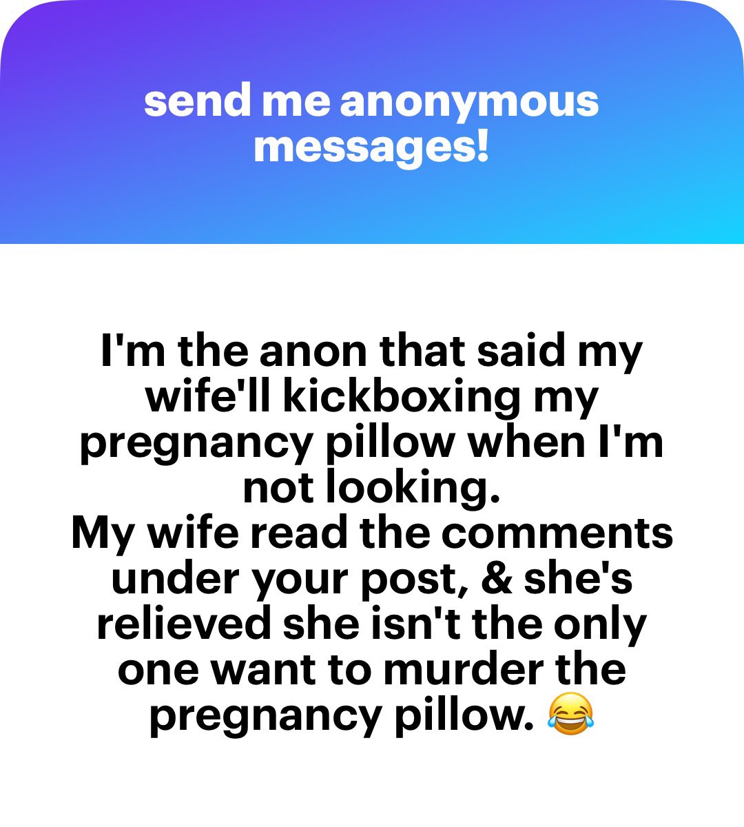 curiositysmuse's tweet image. crying laughing over these, thank you for sharing your love for your pregnancy pillow and your wife’s struggles 😭😂 big congratulations as well! this is too cute and hilarious, i’m wishing you both the best (ps i’m rooting for your wife in the fight against the pillow btw 🫡)
