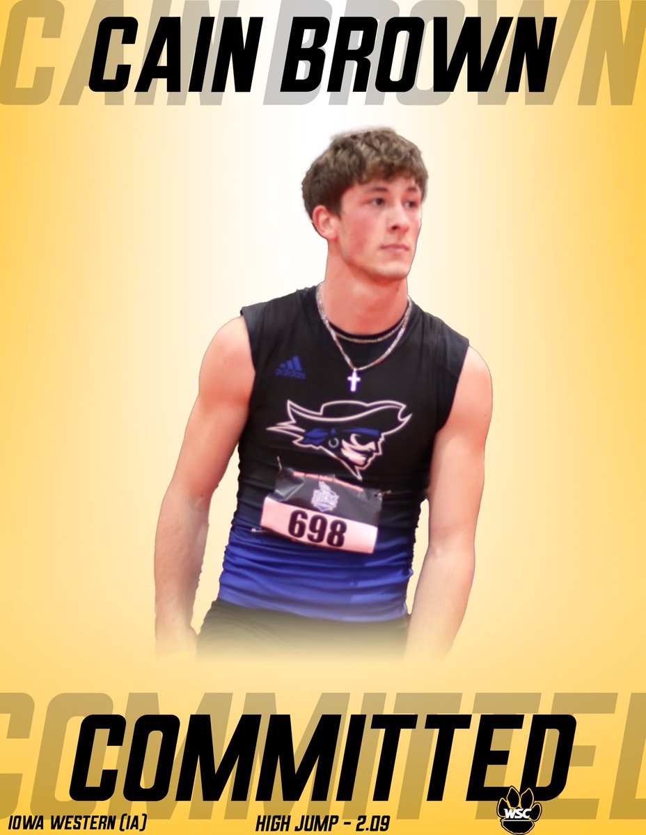 Wayne State College Cross Country/Track & Field (@wscxctf) on Twitter photo Soaring to the next level!
Welcome to the Wildcat Family, <a href="/CainBrown06/">Cain Brown</a>
#WSCXC #WSCTF #PlayForThePaw #nsicidtf #nsicodtf #CatsNah #JumpinWild Soaring to the next level!
Welcome to the Wildcat Family, <a href="/CainBrown06/">Cain Brown</a>
#WSCXC #WSCTF #PlayForThePaw #nsicidtf #nsicodtf #CatsNah #JumpinWild