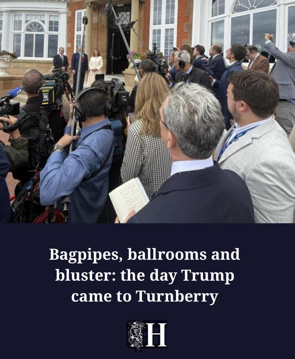The Herald (@heraldscotland) on Twitter photo 'I’ve never known a day quite like it'
Political Editor <a href="/andrewlearmonth/">Andrew Learmonth</a> takes us inside Donald Trump's Turnberry visit 👇 'I’ve never known a day quite like it'
Political Editor <a href="/andrewlearmonth/">Andrew Learmonth</a> takes us inside Donald Trump's Turnberry visit 👇