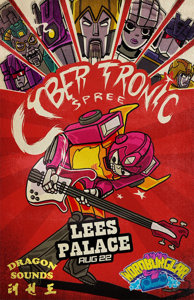 Cybertronic Spree (@cybertronicband) on Twitter photo NEW CHALLENGERS HAVE ENTERED THE ARENA!
Dragon Sounds and <a href="/Wordburglar/">Wordburglar</a> are joining us for the MOST EPIC BATTLE OF THE BAND on August 22.
This show is now fully stacked 💥💥💥
T!CKETS: linktr.ee/cybertronicband NEW CHALLENGERS HAVE ENTERED THE ARENA!
Dragon Sounds and <a href="/Wordburglar/">Wordburglar</a> are joining us for the MOST EPIC BATTLE OF THE BAND on August 22.
This show is now fully stacked 💥💥💥
T!CKETS: linktr.ee/cybertronicband