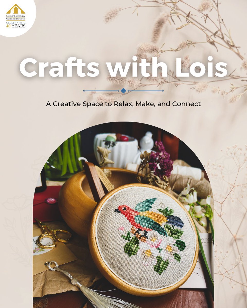 Summit Housing & Outreach Programs (@summitprograms) on Twitter photo Come relax and get creative at Crafts with Lois! Whether you're a seasoned crafter or trying something new, it's a fun way to express yourself and connect with others. 👉 Please get in touch with Reagan to register 📲289-795-5847 | rjacobs@summit-housing.ca 📃 Come relax and get creative at Crafts with Lois! Whether you're a seasoned crafter or trying something new, it's a fun way to express yourself and connect with others. 👉 Please get in touch with Reagan to register 📲289-795-5847 | rjacobs@summit-housing.ca 📃