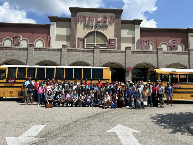 We started our professional development out a little differently this year.  We took a field trip as a school family to watch The Fantastic Four at Malco Olive Branch.  Thank you Malco Theaters for a great experience! So many smiles and happy faces!   #respectthehill