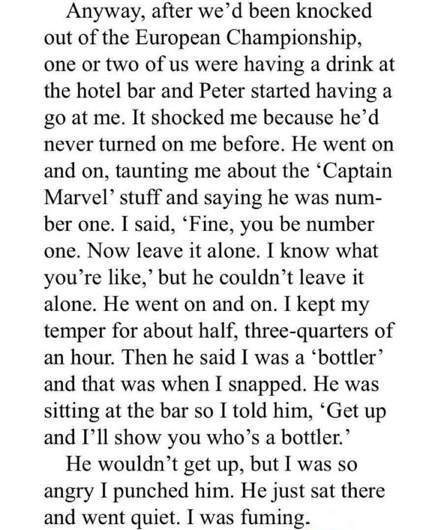stusfootyflash's tweet image. Bryan Robson on his clash with Peter Shilton, after England’s exit at Euro ‘88…