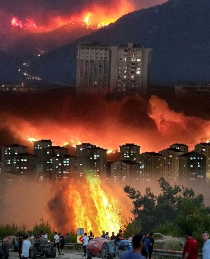 Küresel iklim değişikliği savaşı işte tam da bu, şaşırtıcımı değil çünkü her zamanki gibi bedeli ödeyen Türkiye ve halkı ve vatan evlatları..
Türk halkına ateşe koş diyen bir irade. 
Türk halkına doğayı yasaklayan yine aynı irade..

Şaşırdık mı şaşırmadık.

İyi akşamlar dostlar