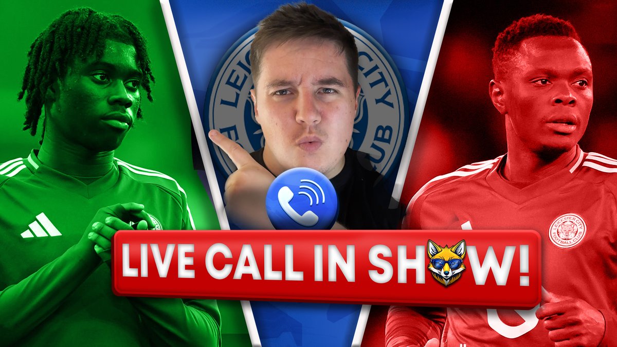 BlueTintedLCFC's tweet image. 🚨 LIVE in 10 mins!
🎙️ Two Weeks To Go! – Fans Call-In Show!
📞 Join the convo, share your thoughts on Leicester City’s season ahead!

📺 Watch: youtube.com/watch?v=_mliUu…

🎤 Call in: streamyard.com/uisrfmigjgAsk ChatGPT