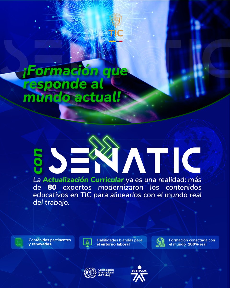 El mundo cambia, y con #SENATIC tu también

🌍📚 Actualizá tus conocimientos con formación que sí responde al mercado digital 🧑‍💼💻

¿Quién dijo que era difícil? #SENATIC te la pone fácil. 🚀