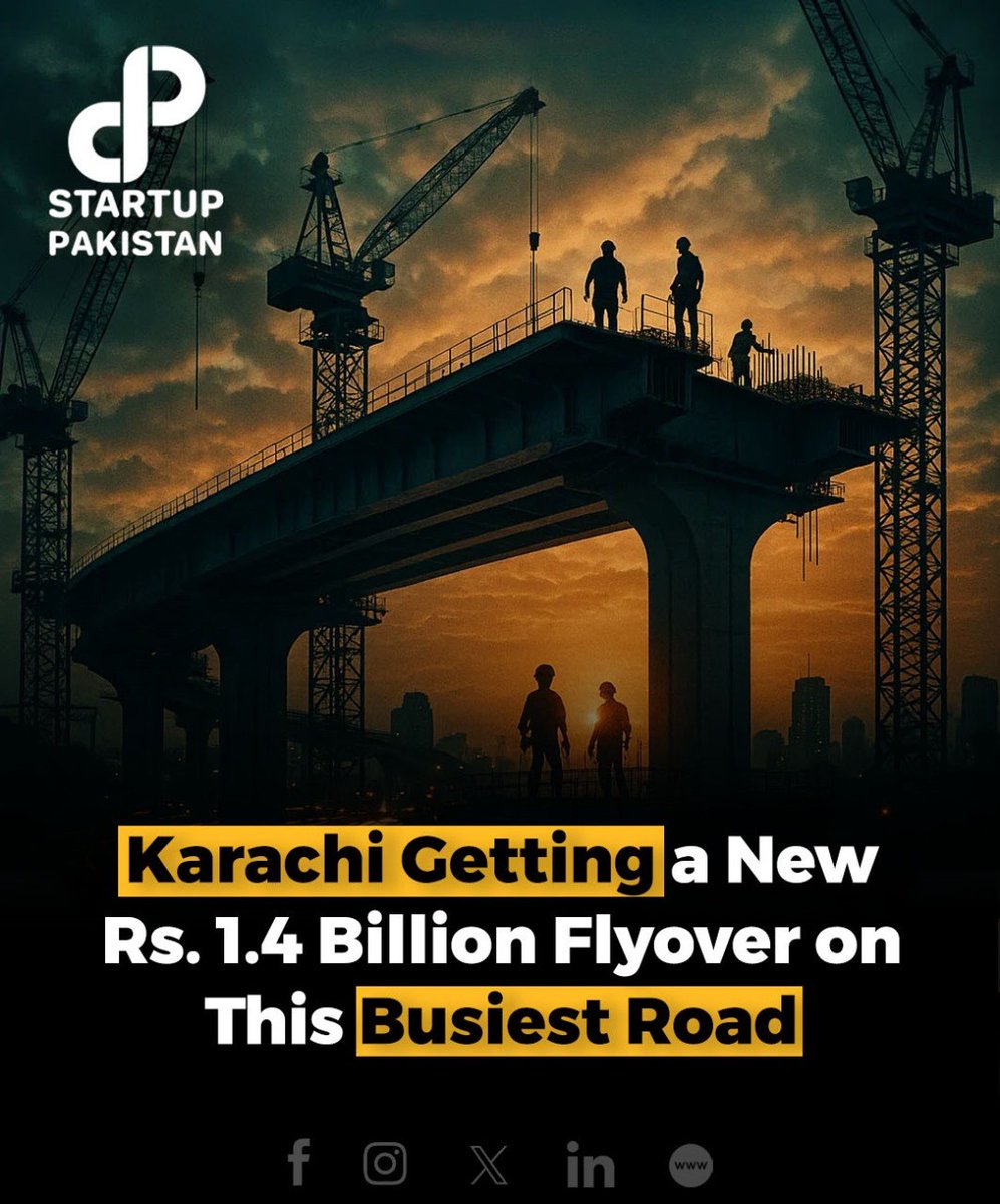 PakStartup's tweet image. Karachi is set to get a major infrastructure upgrade as KMC approves a new flyover on Azeempura Road, connecting Shahrah-i-Bhutto with Sharae Faisal. 

#KarachiFlyover #InfrastructureUpgrade #KMC #SharaeFaisal #UrbanDevelopment #TrafficRelief