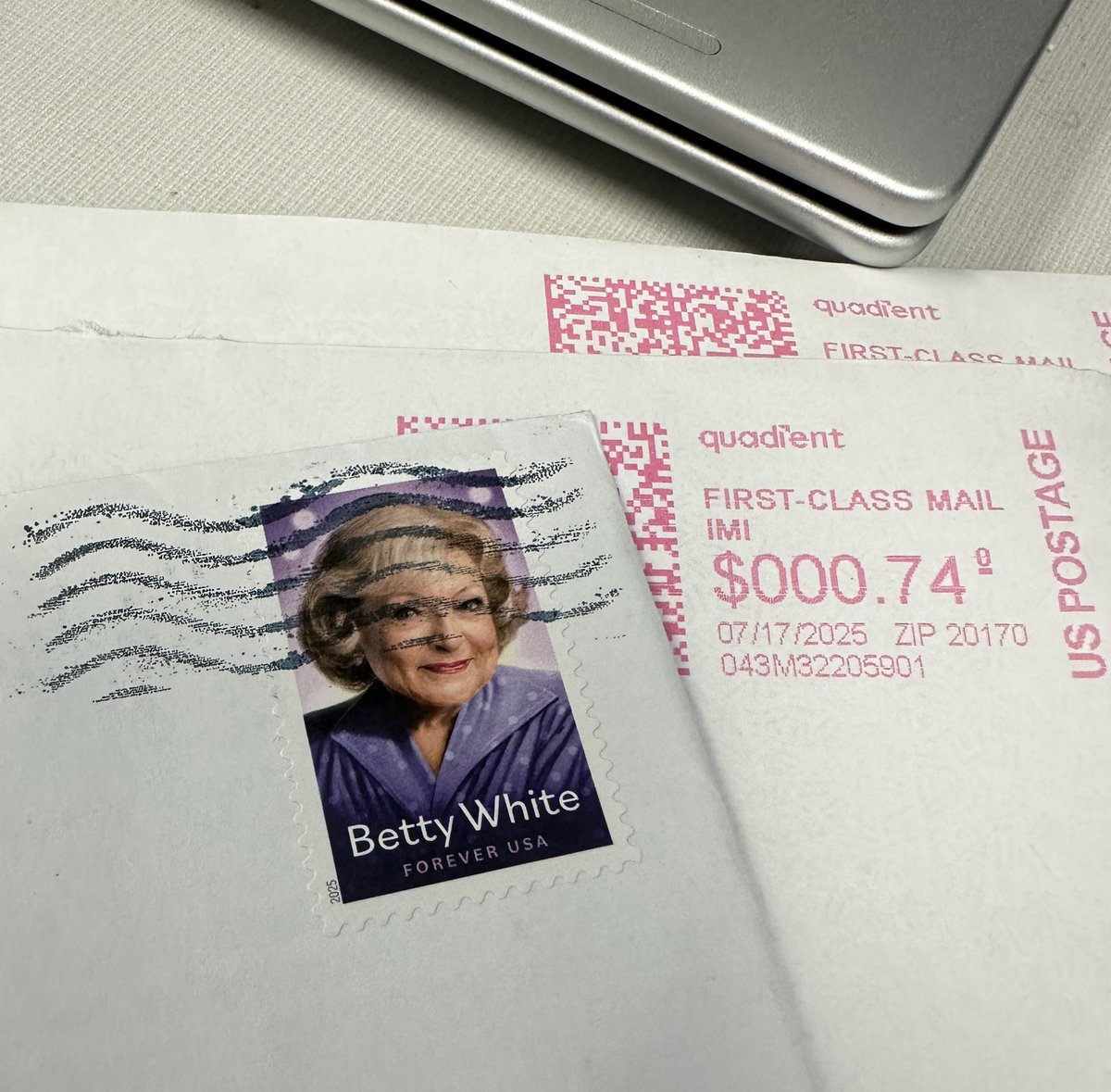 In today’s mail at work: