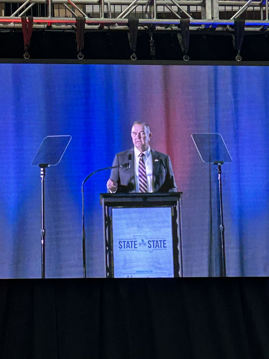 ⁦<a href="/GovMikeKehoe/">Governor Mike Kehoe</a>⁩ delivering 2025 “State of the State” hosted by ⁦<a href="/SGFChamber/">SGF Mo. Chamber</a>⁩ ⁦<a href="/MissouriState/">Missouri State</a>⁩ highlighting #public safety #business #education #mental health