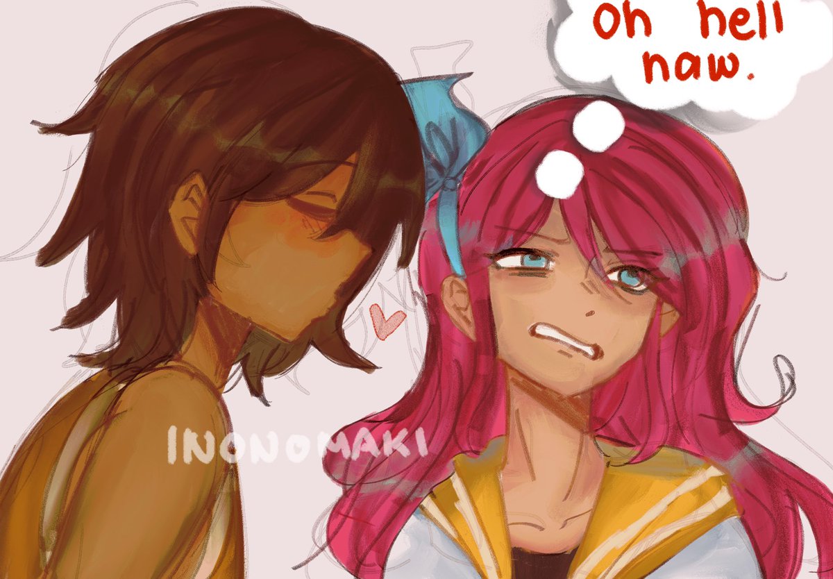 inonomaki's tweet image. testing some brushes by drawing kelbrey! i should get more brushes that blends well 😭 #omori #omorikelbrey #OMORIFANART