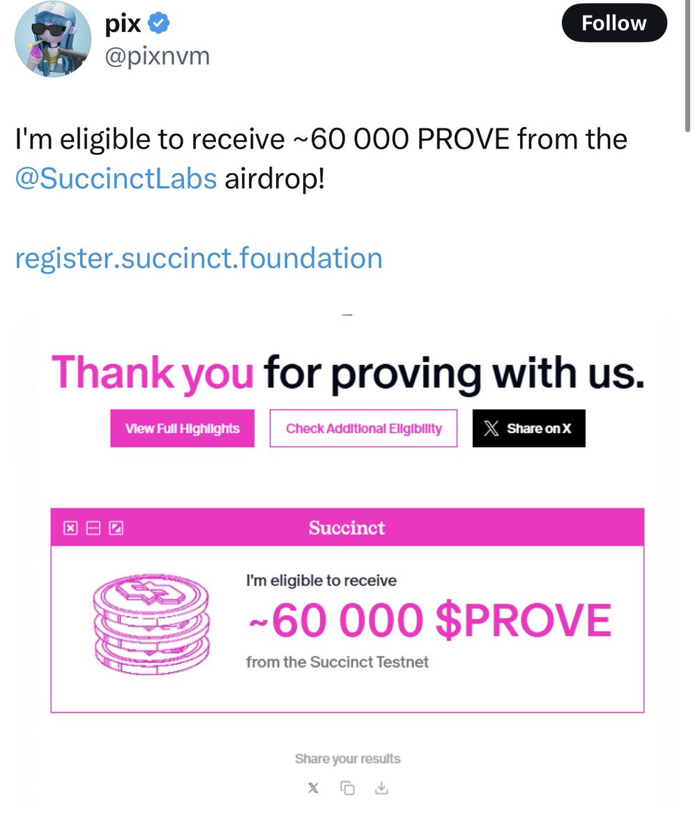 BenyaminStyles's tweet image. Zkgm chat🫶🏻
Succinct’s checker just dropped,and turns out, people who had Discord roles got some serious airdrops👀
Now I’m wondering…
Will @union_build do something similar for roles like Community Star or Union Champ?
If so, some folks might be headed straight to the moon 🙂…