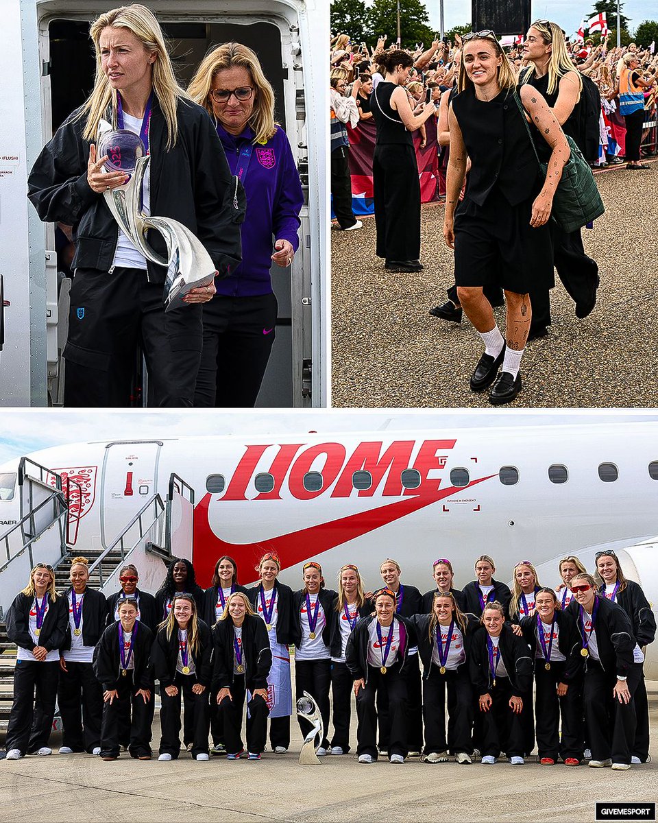 GiveMeSport's tweet image. The champions of Europe return home 🏴󠁧󠁢󠁥󠁮󠁧󠁿
