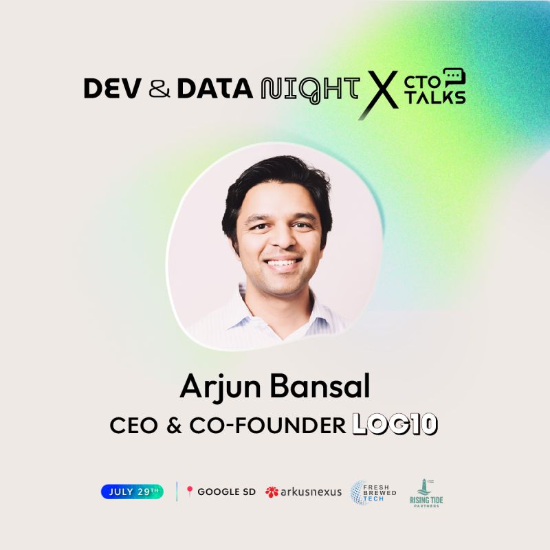 Tomorrow night at Dev&amp;Data Night ⚡️

<a href="/coffeephoenix/">Arjun Bansal</a>, CEO of Log10, will share how Everest is transforming regulatory writing with agentic AI—helping life sciences teams and CROs move at lightning speed while maintaining precision and compliance.

🔗 RSVP: lnkd.in/gsAyPEy3