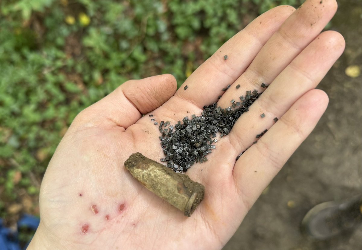 French 8mm Lebel rounds found buried just meters away from Lt.Col Émile Driant’s command post in the Bois des Caures…