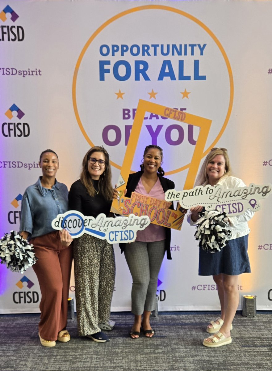 ms_ctran's tweet image. 5th year counselor reporting for duty at the 25-26 Leadership Symposium &amp;amp; Legal Conference! Starting off day one of my 13th year in education with these amazing ladies to bring opportunity for all in @CyFairISD  at @CFISDWilson. ❤️🐝@KiaWillis7  @kincade_autumn