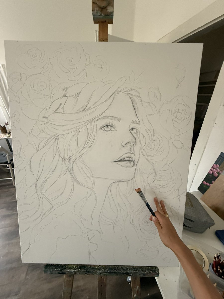 Starting a new painting 🤗