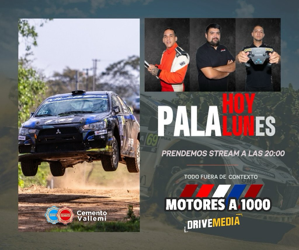 🔨⚒️MODO PALA 

🎥Súper Prime, F1, WRC y con invitado kuera para hoy🫠

❗️Prendemos a las 20:00

✅Facebook:
facebook.com/share/16enFTGr…

✅YouTube:

youtube.com/@drivemediapy?…