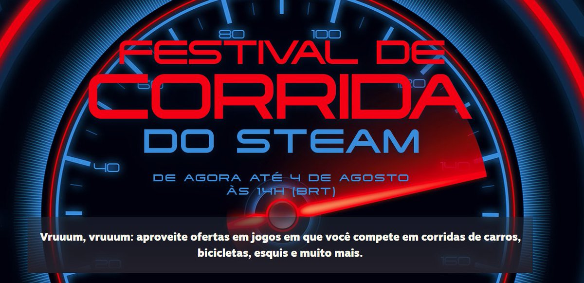 leoblaidd's tweet image. Steam com promoção especial para jogos de corrida