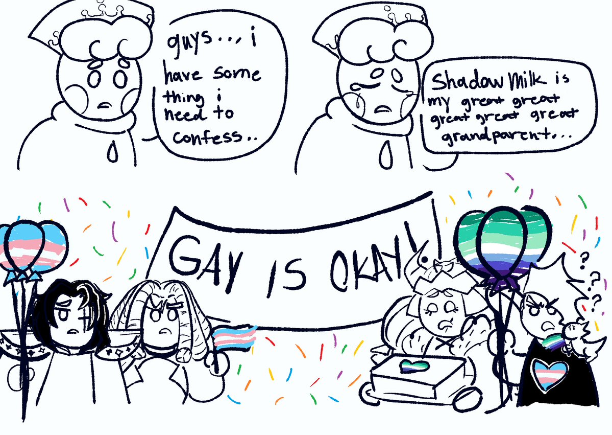 TinyMangoMouse1's tweet image. Milk&apos;s confession #cookierun #fypシ