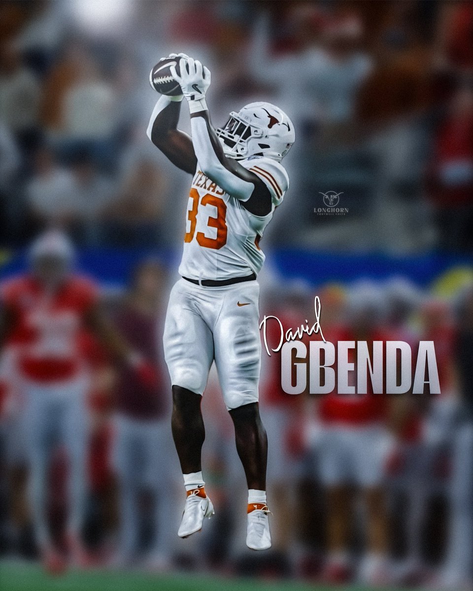 UTFootballEdits's tweet image. David Gbenda days until Longhorn Football! 🤘🏾