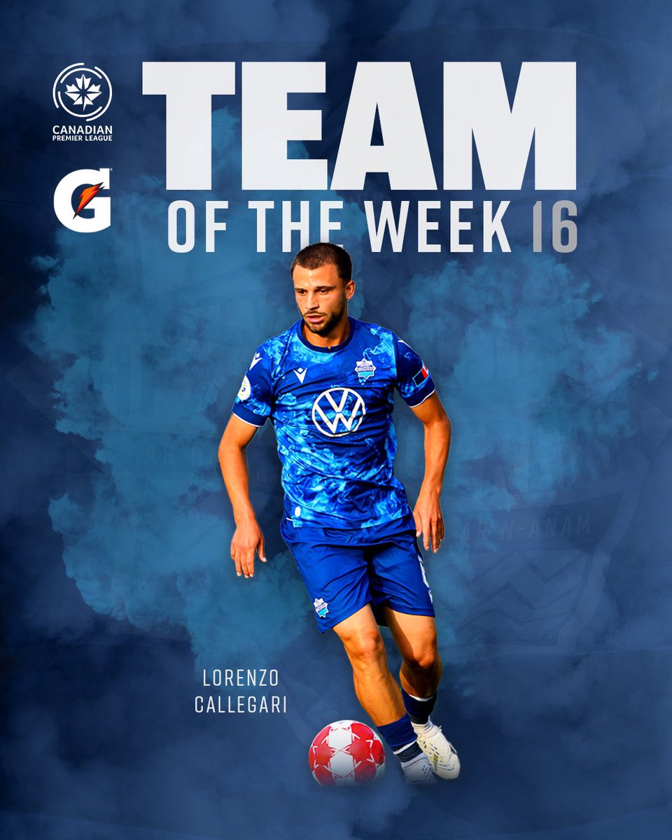 HFXWanderersFC's tweet image. ⚓️ Wanderers midfielder Lorenzo Callegari was selected to the latest CPL Team of the Week!!!⚡️
#TogetherFromAways #COYW