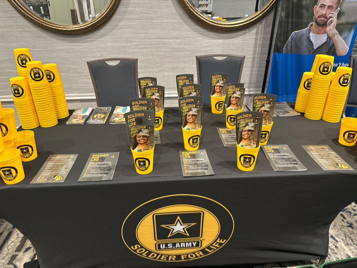 TRADOC's tweet image. Team members from @USArmy #SoldierForLife attended the 2025 Association of Veterans Education Certifying Officials conference, where they had the chance to share with attendees the many resources available to student veterans &amp;amp; their families!

Learn more: soldierforlife.army.mil/Employment-Edu…