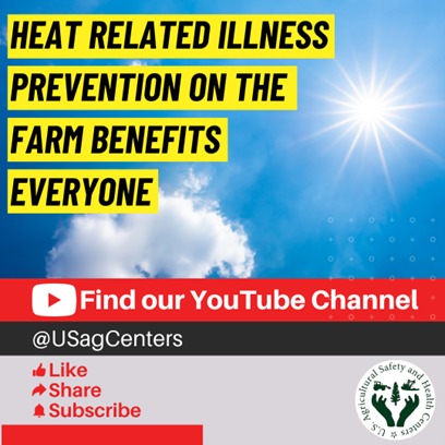 unmccscash's tweet image. Protecting workers from heat illness is not only legally mandated, but it also has an economic benefit. Tune in to this @AgHealthUCD funded video to hear what farmworkers and farm owners say about it! youtube.com/watch?v=35NHjg…