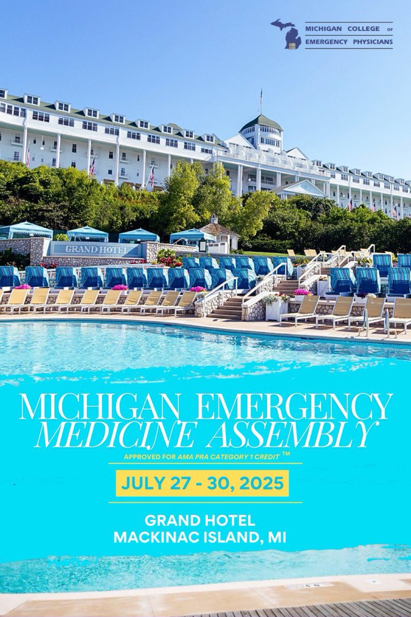 drjeffgoodloe's tweet image. An honor & privilege to speak on my @ACEPNation President-Elect candidacy with @MCEP_NEWS sisters & brothers at Michigan Emergency Medicine Assembly. @GrandHotelMI @mackinacisle
#everyman #advocacy #emergencyphysicians