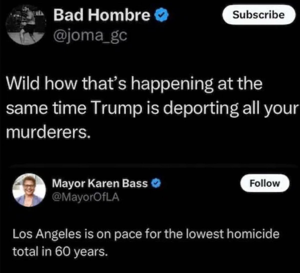 Oh no, it could not possibly have anything to do with ICE rounding up criminals. That would mean giving Trump credit, and we all know that goes against the Democrats' rules. If Trump is for it, the Democrats are automatically against it. Hell, Trump could say he supports gun