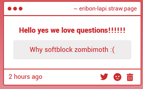 eribonspectrum's tweet image. We followed shi for a while despite breaking its dni, even though we never post about the topic in question. Eventually we just softblocked because we felt awful about it. If it follows us again we will sb again. We're just respecting its boundaries
eribon-lapi.straw.page